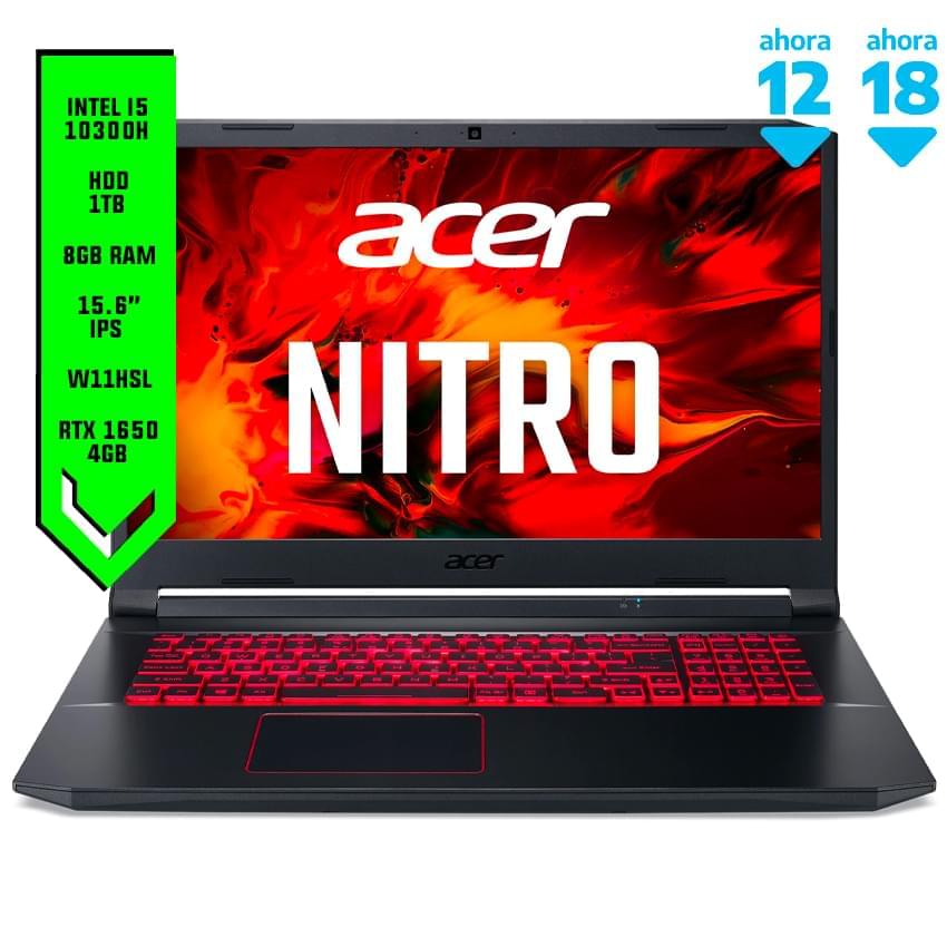 Notebook Acer Nitro 5 I5-10300h Rtx 1650 8gb 1tb Hdd W11hdl